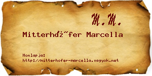 Mitterhöfer Marcella névjegykártya